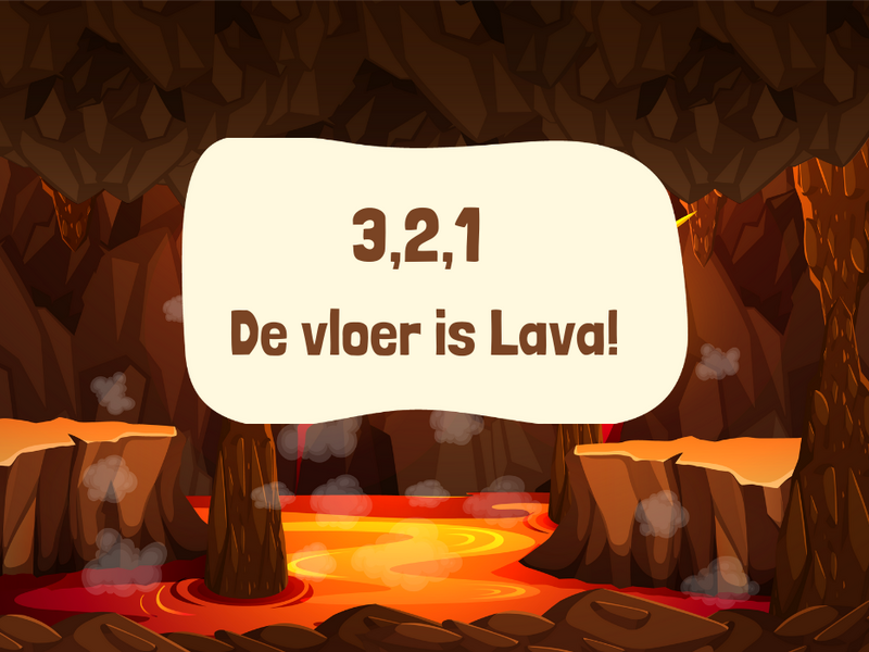 3,2,1 De vloer is Lava!