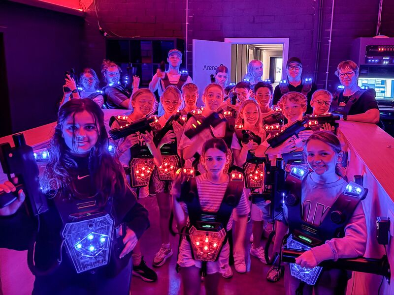 Lasershooten in the base