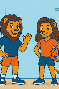 Raf & Rina in het individuele sportdorp