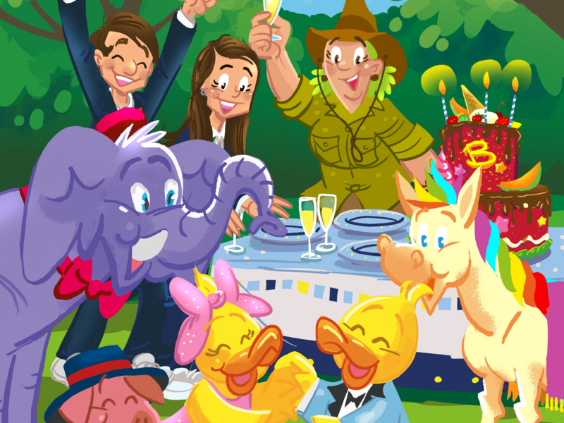 Er is er eendje jarig