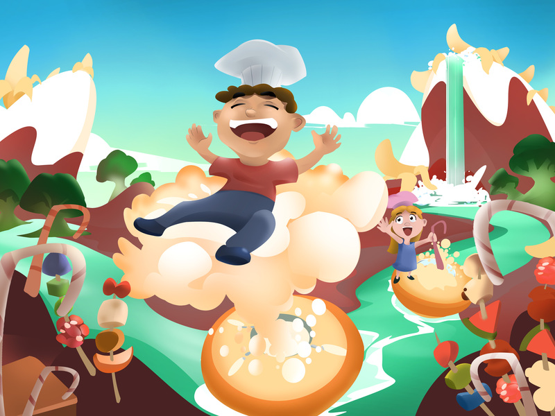 Peperkoekenhuis en frietfornuis