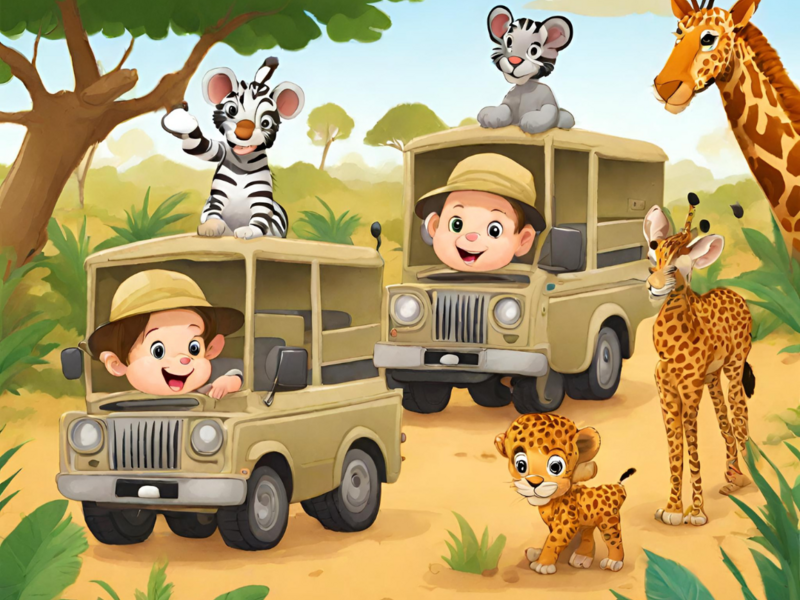 Mini Jungle kamp: op safari