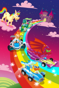 Happy en de regenboograce