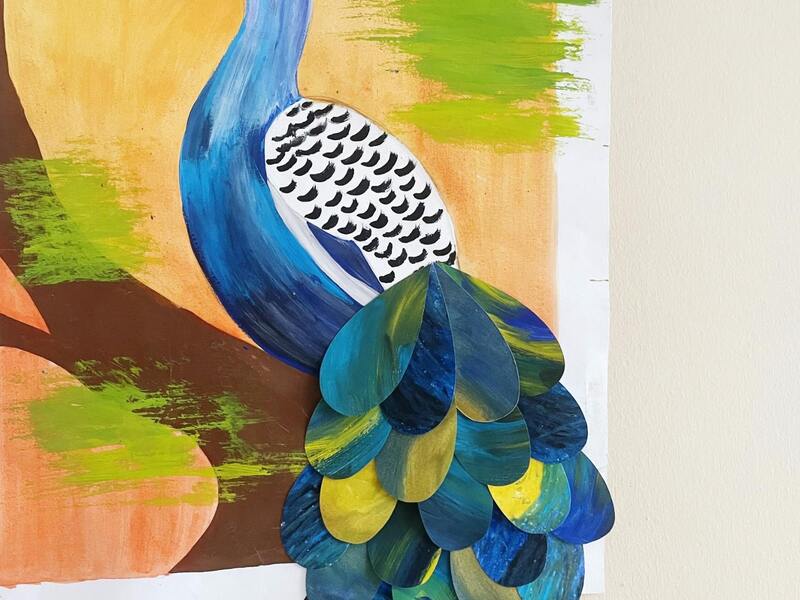 Workshop 3D pauwenkunst