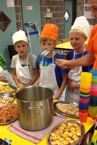 Cheffi en Kokki aan het fornuis