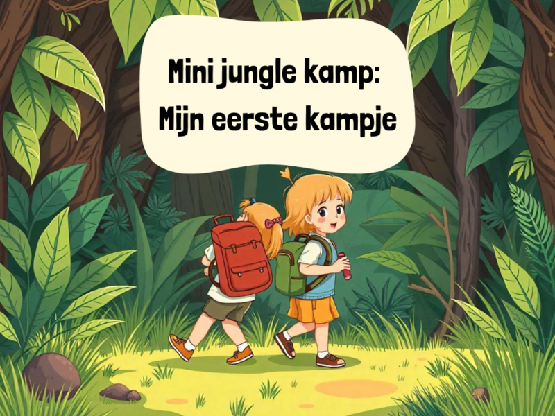 Mini Jungle kamp: Mijn eerste jungle kampje