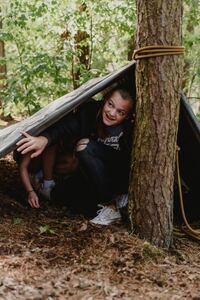 Bushcrafting ouder & kind