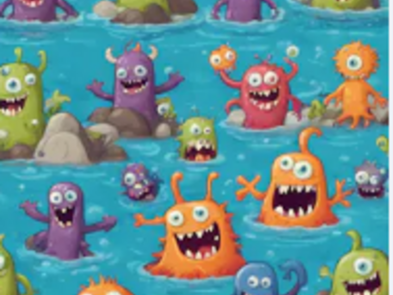 zwemkamp: zeemonsters op stap
