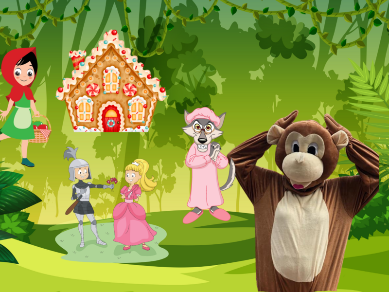 Monkey in de sprookjesjungle