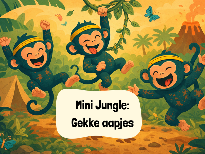 Mini Jungle Kamp: Gekke aapjes