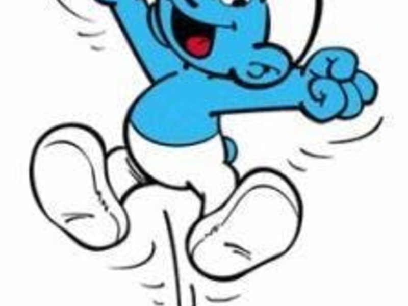 Speelpleinwerking Smurfen (blauw) vm