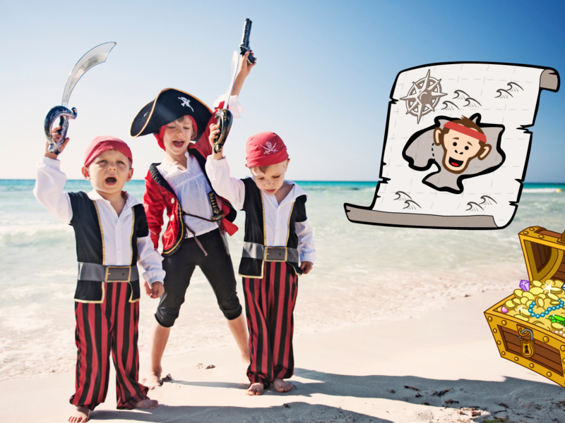 Monkey's Piratenavontuur: Op Zoek naar de Schat!