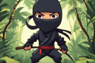 Ninja's in de jungle