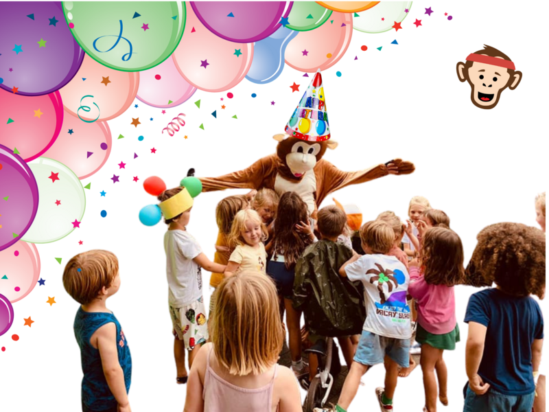 Verjaardagspret met Monkey: feest in de Jungle!