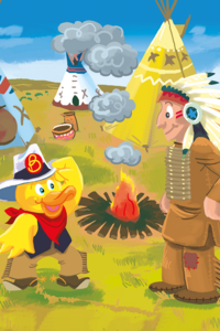 Cowboy Ballie en de indianen