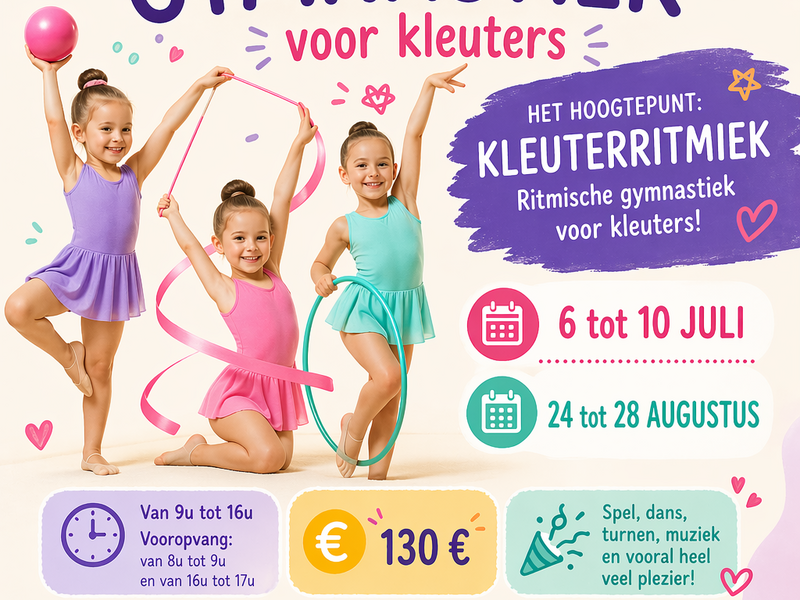 kleuterkamp gymnastiek te Gent