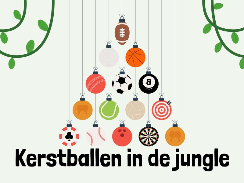 Kerstballen in de jungle