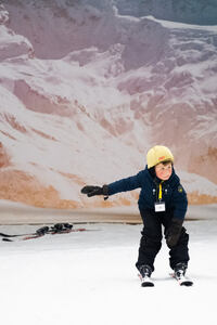 Indoor snowboard in SnowWorld Antwerpen