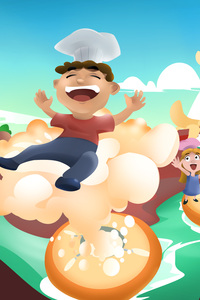 Peperkoekenhuis en frietfornuis