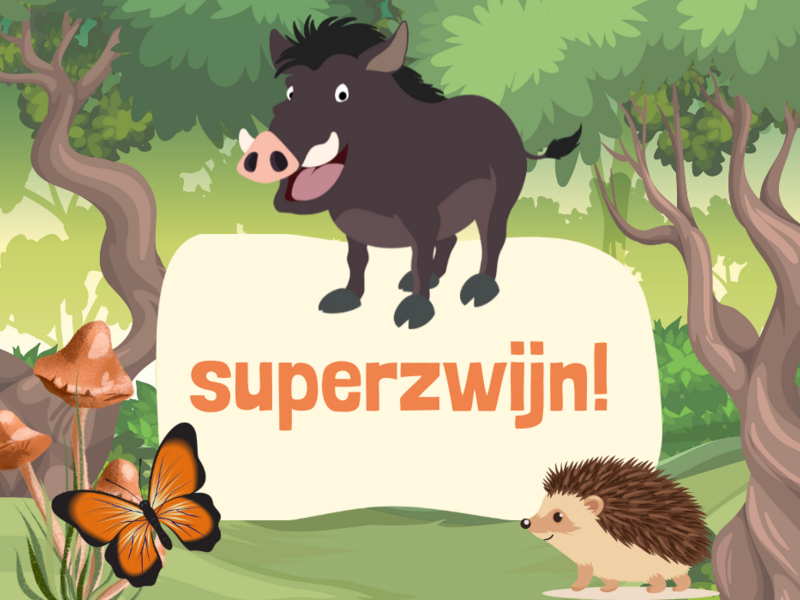 Mini Jungle Kamp: superzwijn!