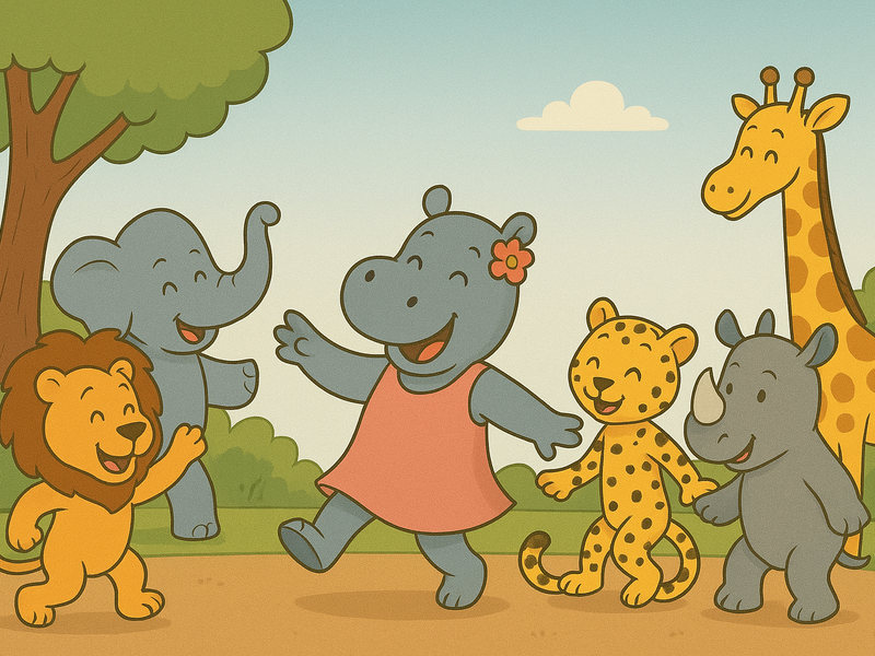 Nila danst met de Big 5